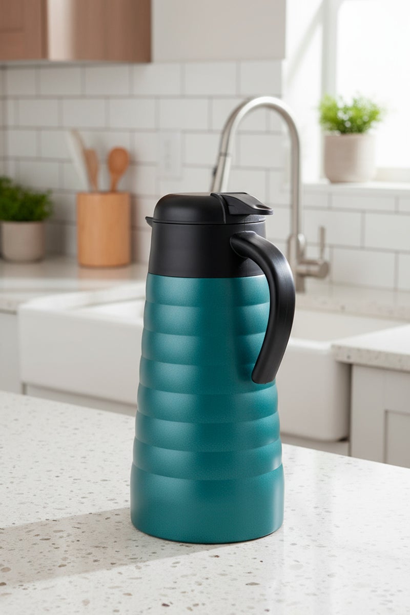 Bernardo Nora 2 Liter Steel Thermos Turquoise (Made in Turkey) - Image 3